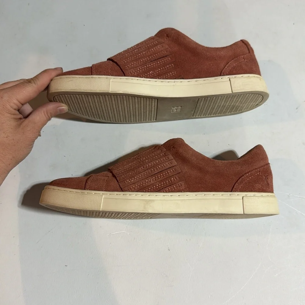 Frye “Ros” Rust Suede Slip-On Sneakers - Picture 2 of 8